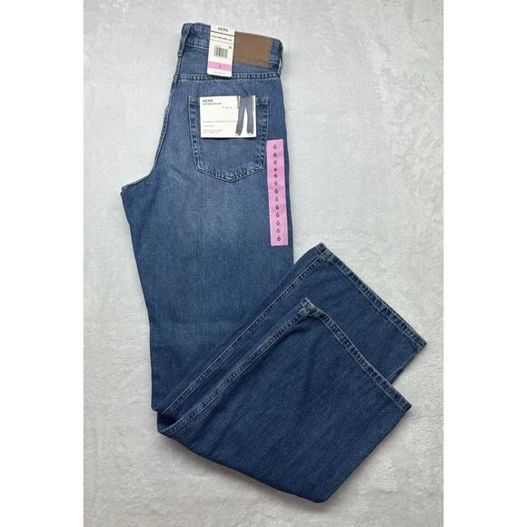 AERO High Rise Wide Leg Jeans Juniors Size 6 Vintage Inspired Non Stretch Denim - Picture 3 of 6